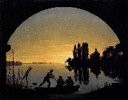 Karl friedrich schinkel The Banks of the Spree near Stralau oil painting artist